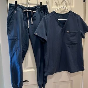 FIGS Dark Harbor Scrub Set